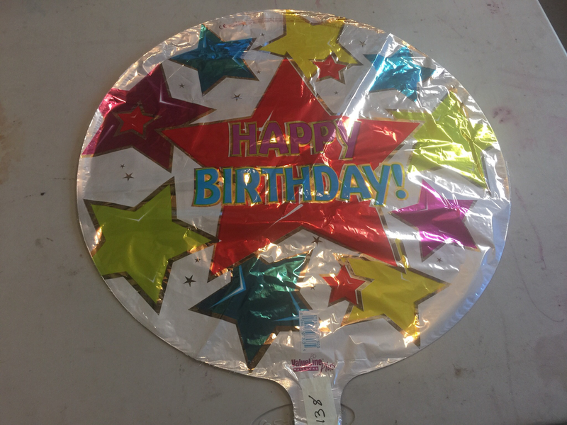 Happy birthday star  Mylar
