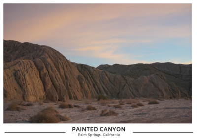 Painted Canyon Postcard