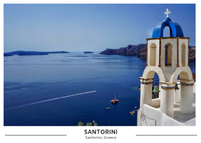 Santorini Postcard