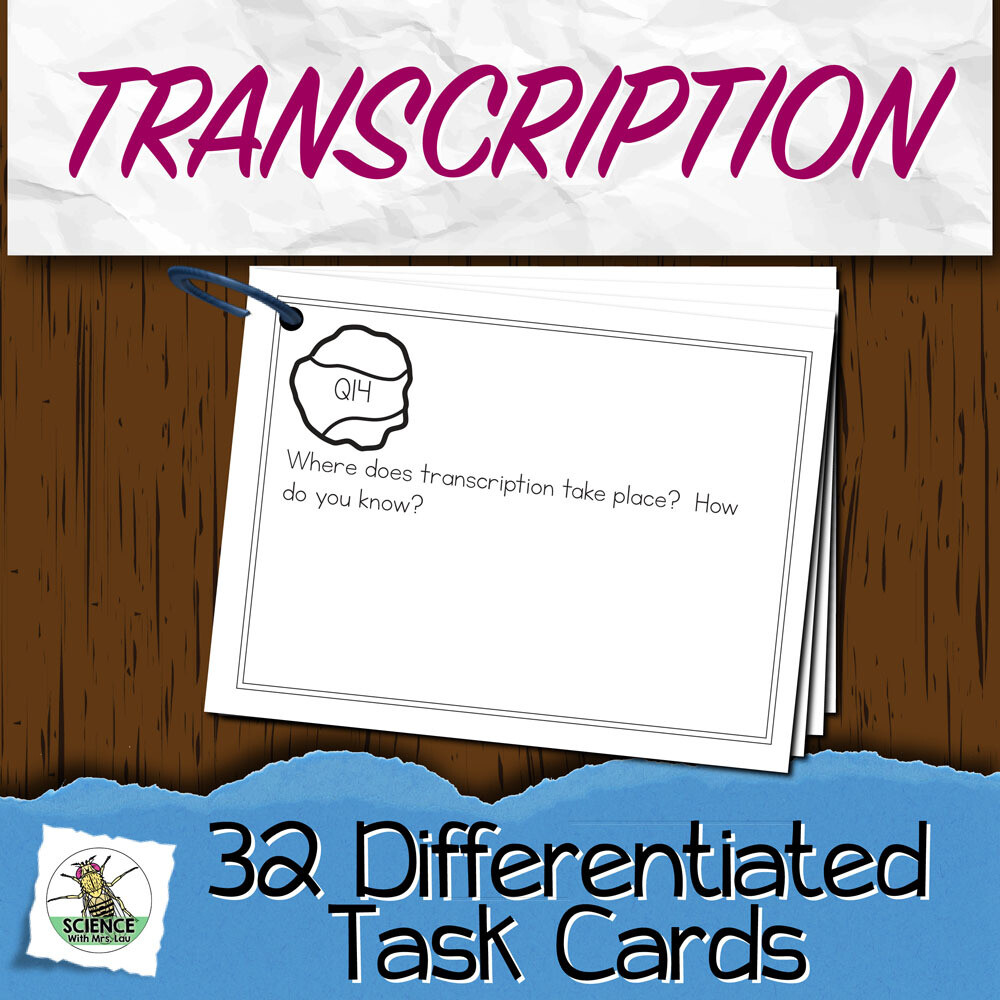 Transcription Task Cards