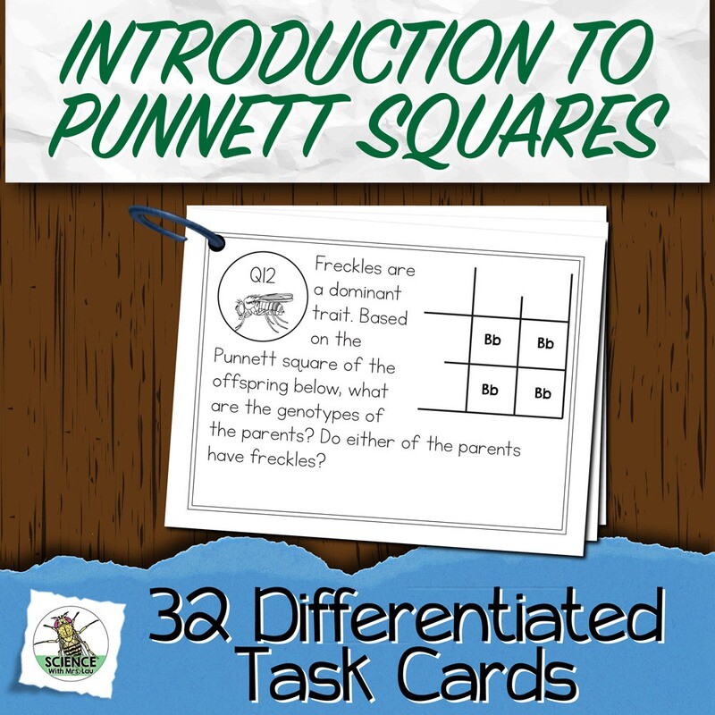 Intro to Punnett Square Task Cards