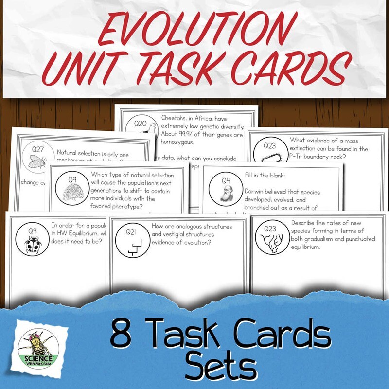 Evolution Task Card Unit