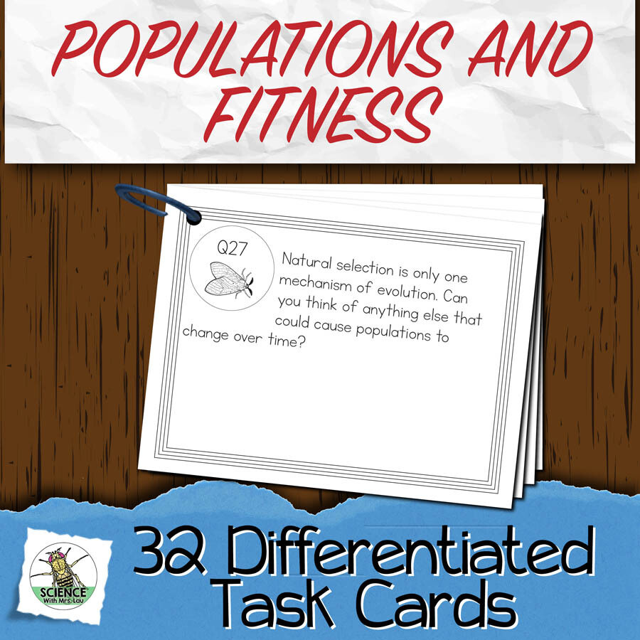 Populations and Fitness Task Cards