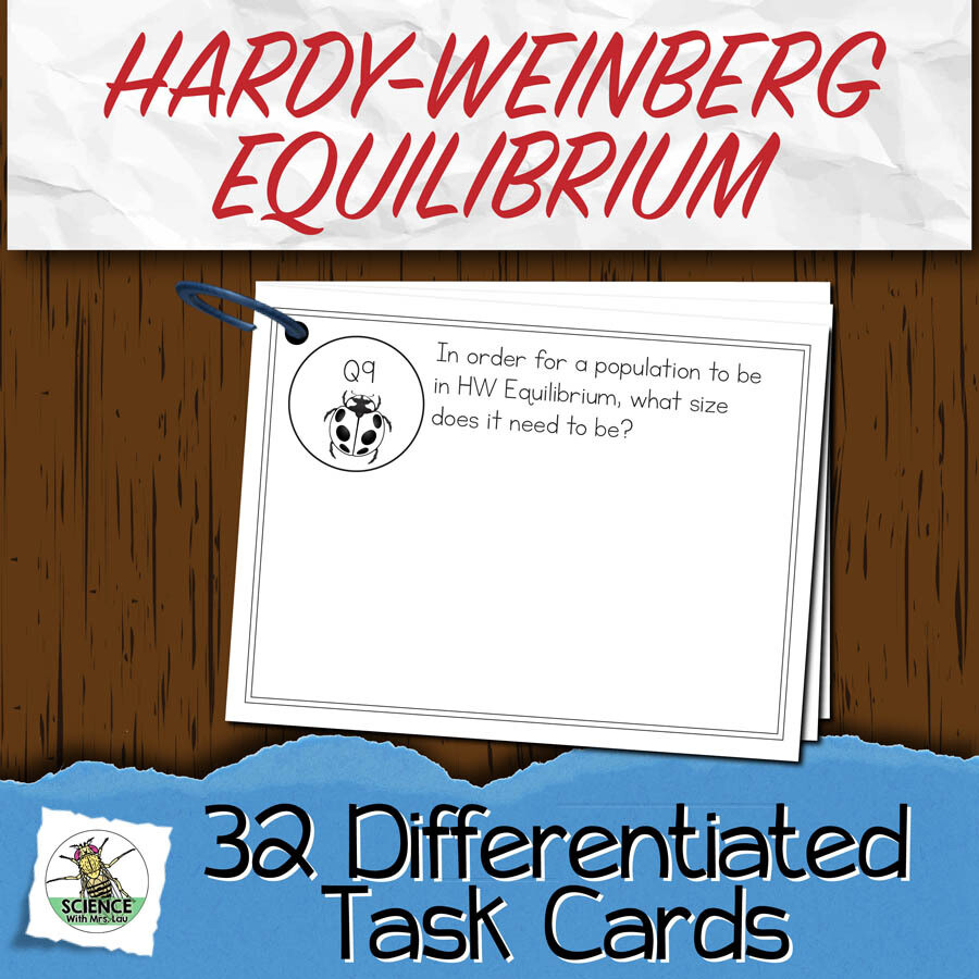 Hardy-Weinberg Equilibrium Task Cards