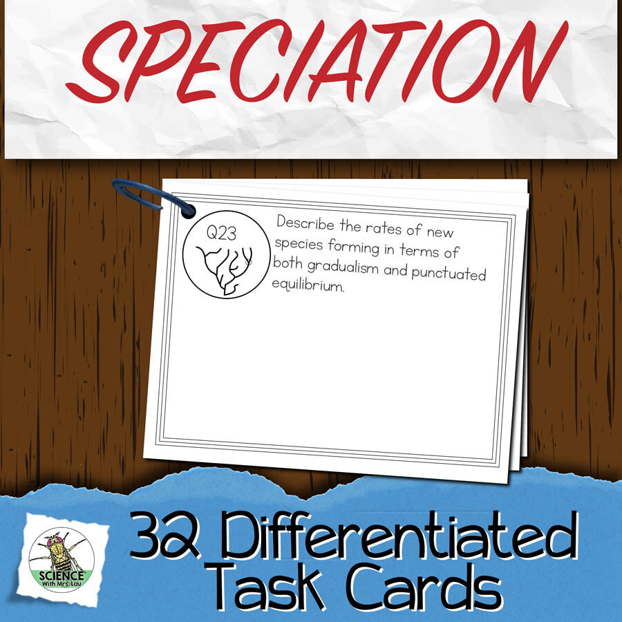 Speciation Task Cards