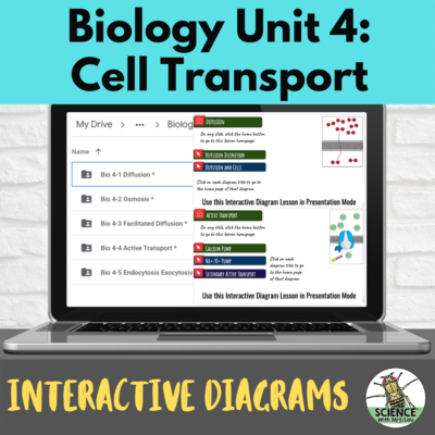 Biology Interactive Diagrams: Unit 4 Cell Transport
