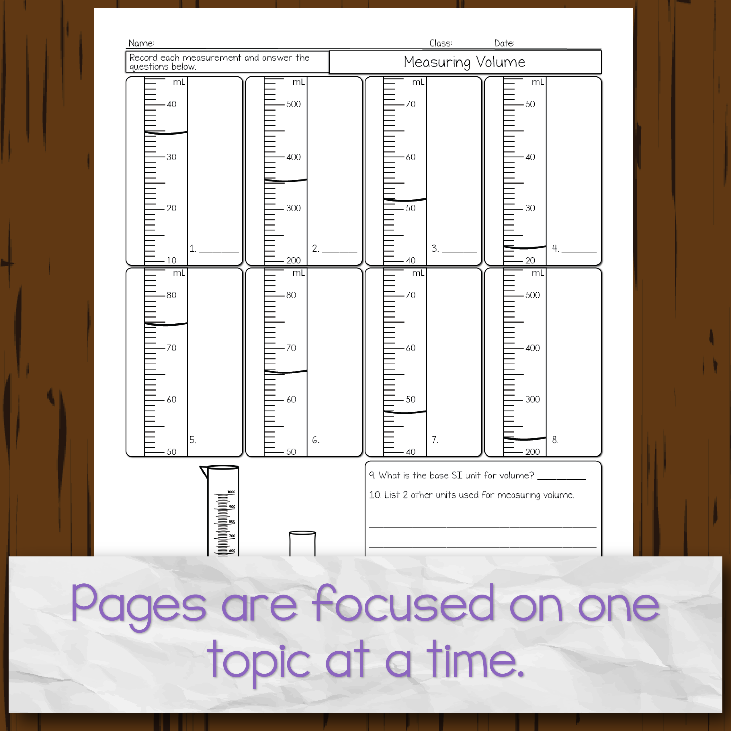 Metrics and measurement worksheet answers chemistry