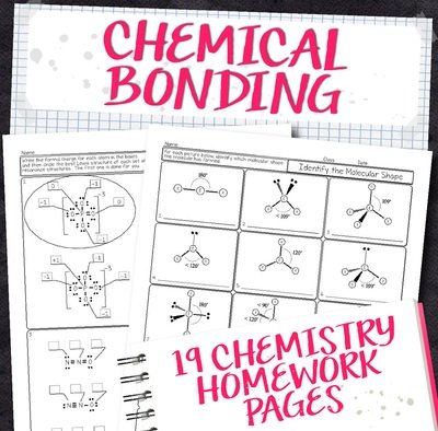 Chemistry Unit 7: Chemical Bonding Homework Pages