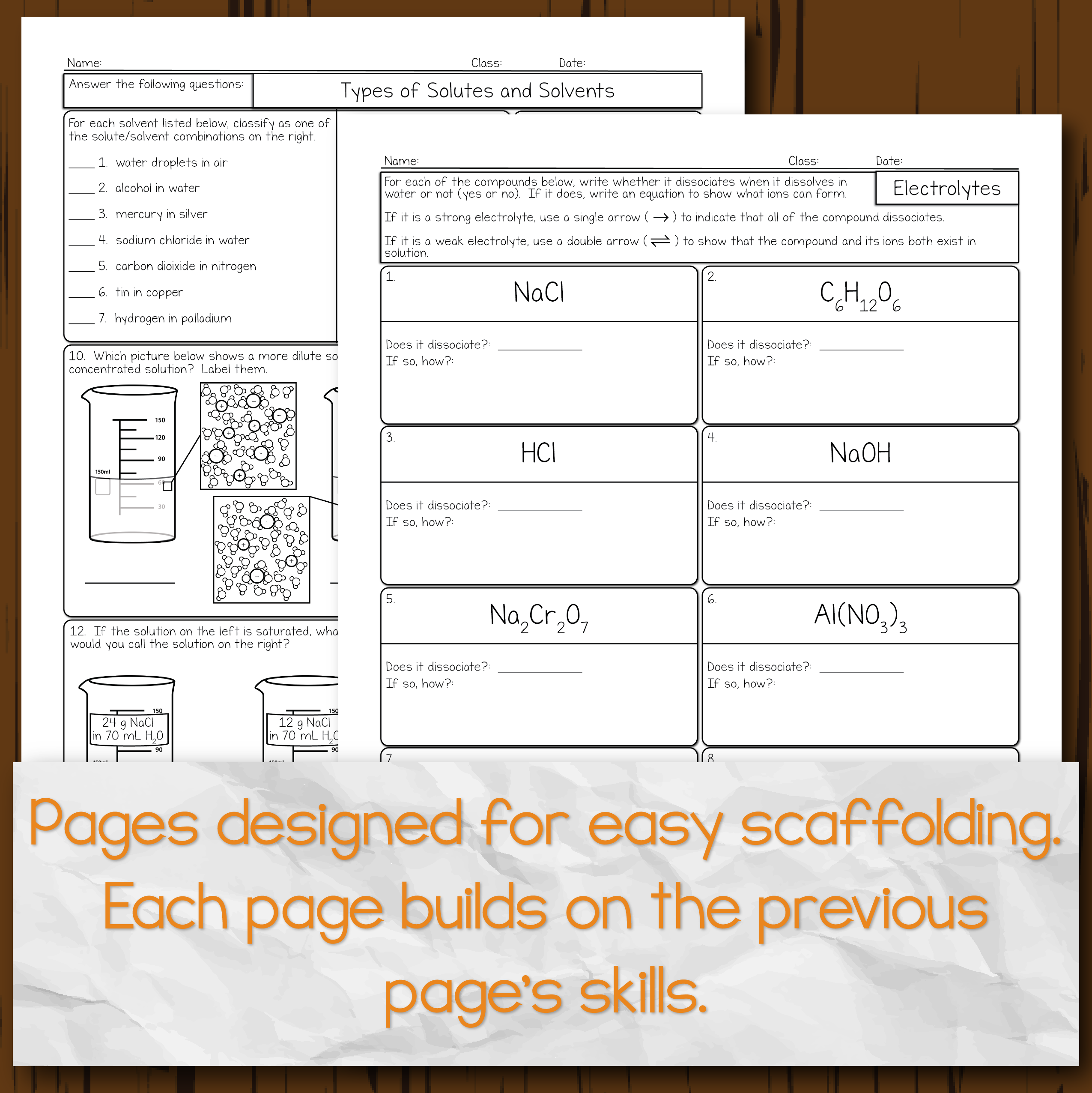 Chemistry Unit 12: Solutions Homework Pages | Store - Science and Math with Mrs. Lau chemistry-unit-12-solutions-homework-pages-store-science-and-math-with-mrs-lau