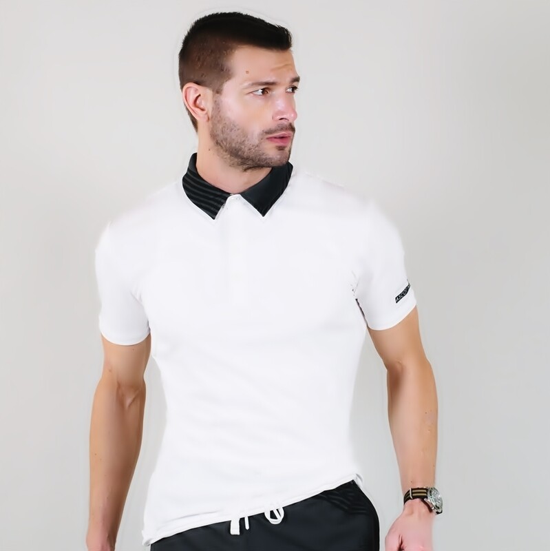 Men's A.M Grey Eco Slim Fit Sport Polo Men's A.M Grey Eco Slim Fit Sport Polo