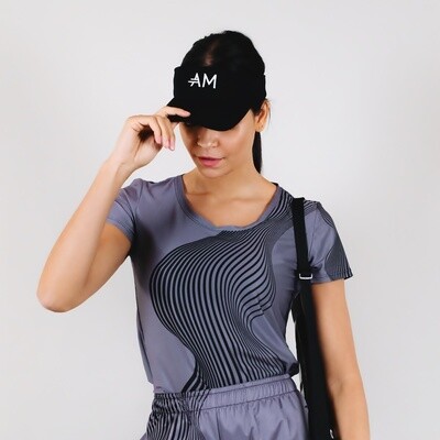 Women's A.M Grey MaxDri Tennis Shirt Women's A.M Grey MaxDri Tennis Shirt