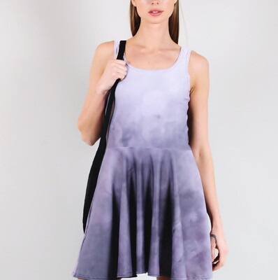 Women's A.M Grey Scoop Neck Tennis Dress Women's A.M Grey Scoop Neck Tennis Dress