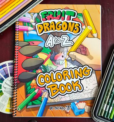 Fruit Dragons COLORING BOOK