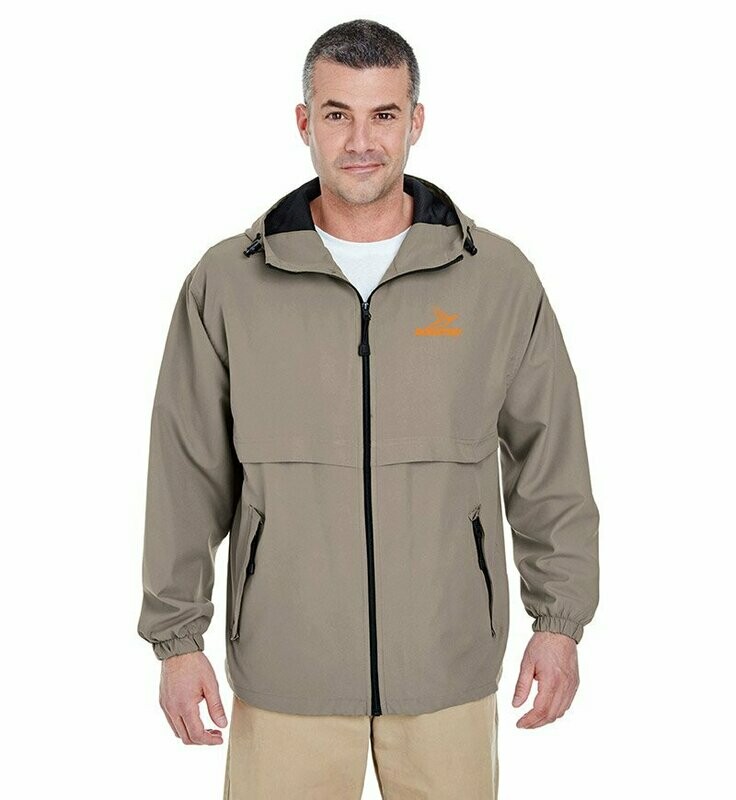ULTRA CLUB ADULT MICROFIBER FULL-ZIP HOODED JACKET
