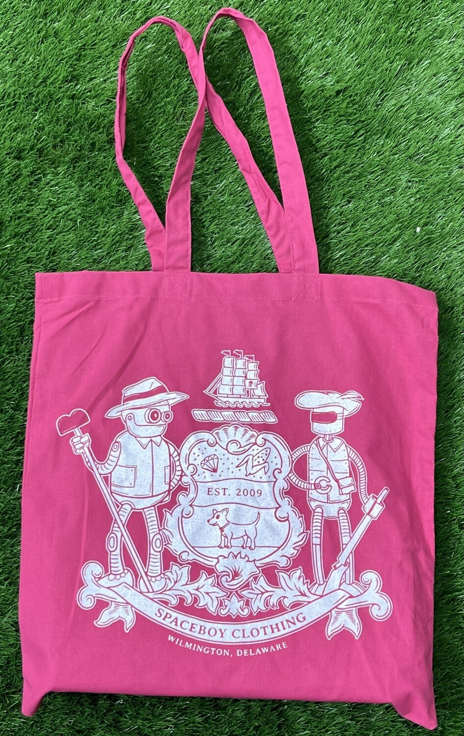Robot crest tote bag