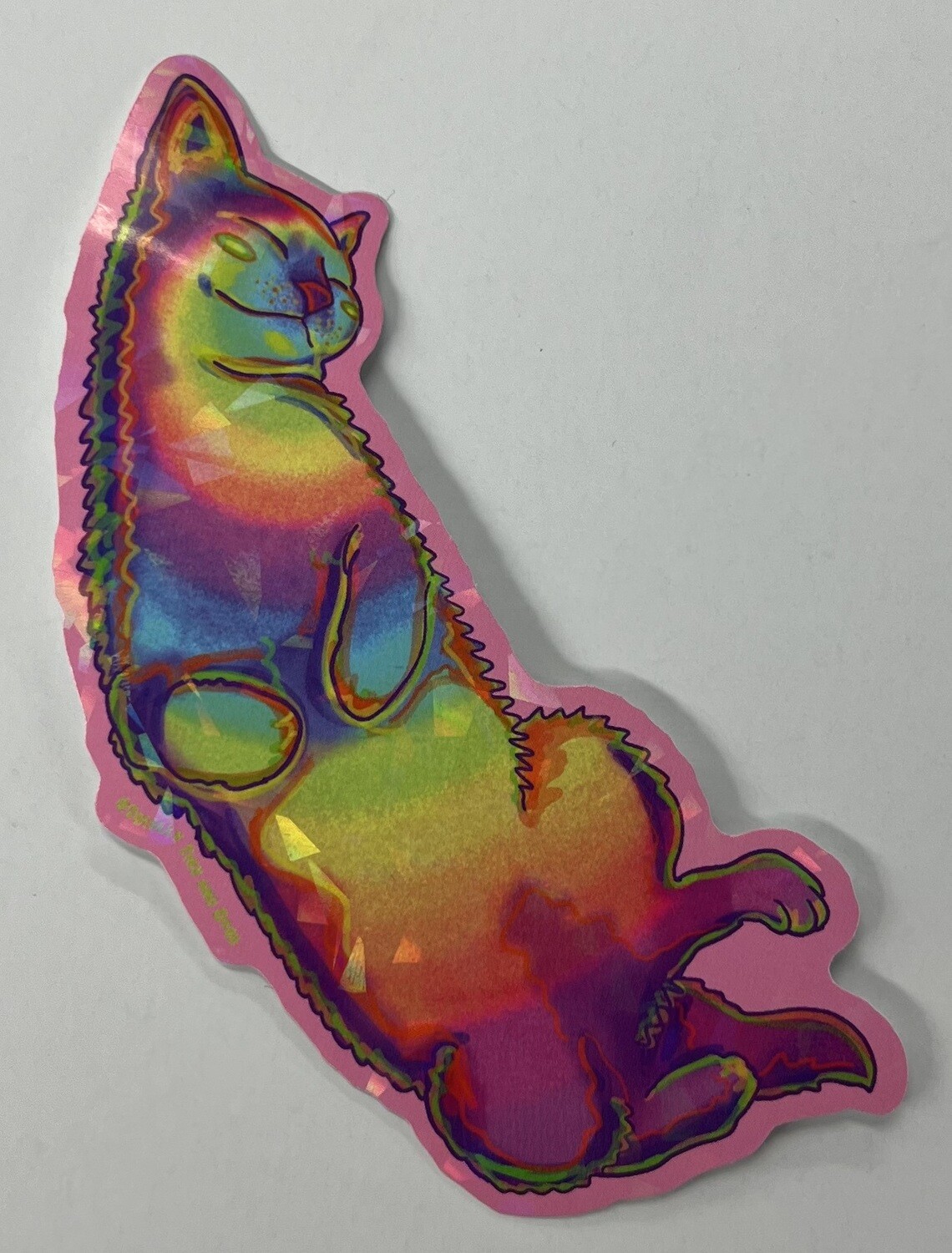 Sleepy cat sticker