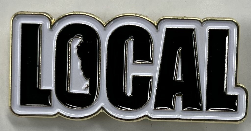 Local enamel pin