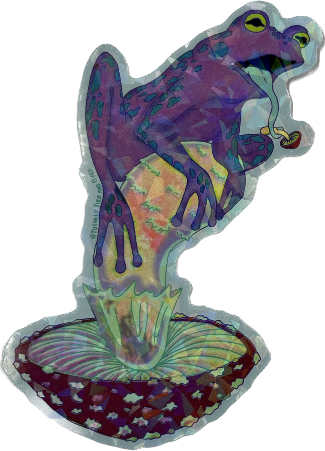 Mushroom frog sticker