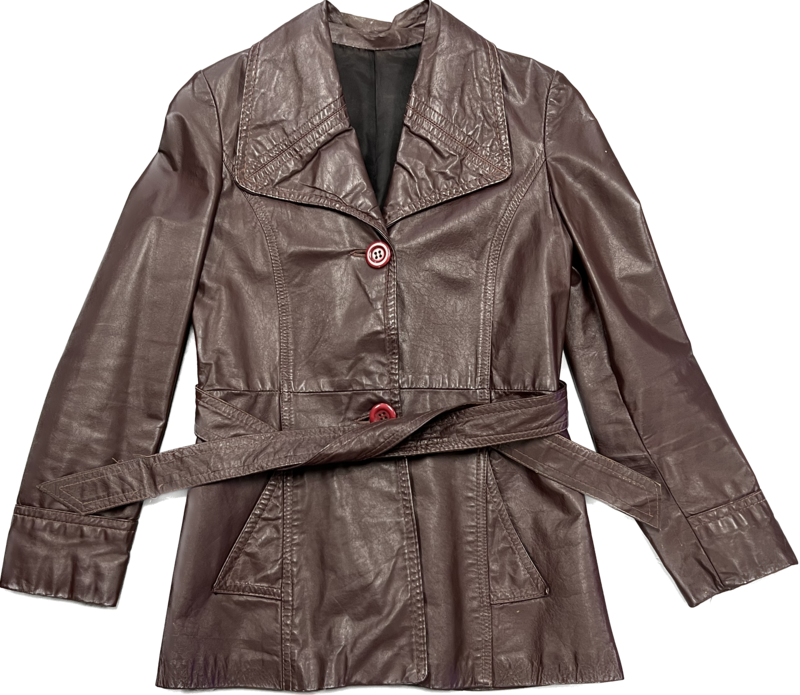 MERLOT COLOR GENUINE LEATHER JACKET