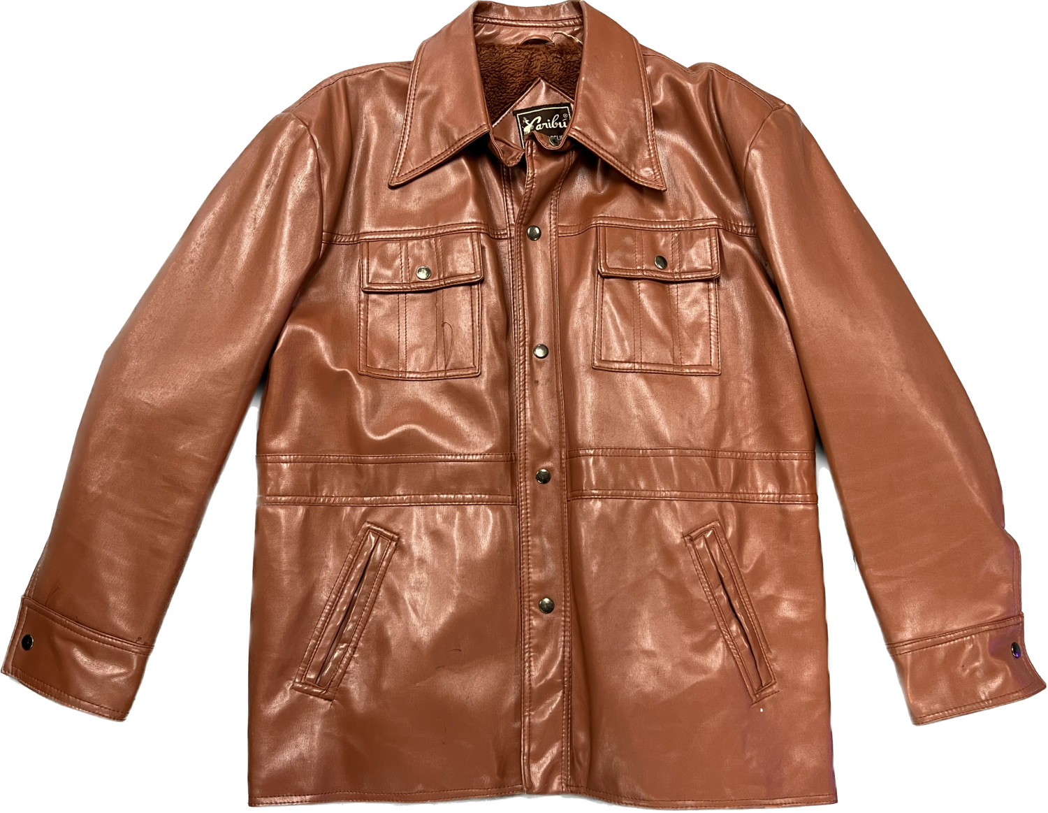 CARIBU BY BRIARCLIFF LEATHER JACKET - RED