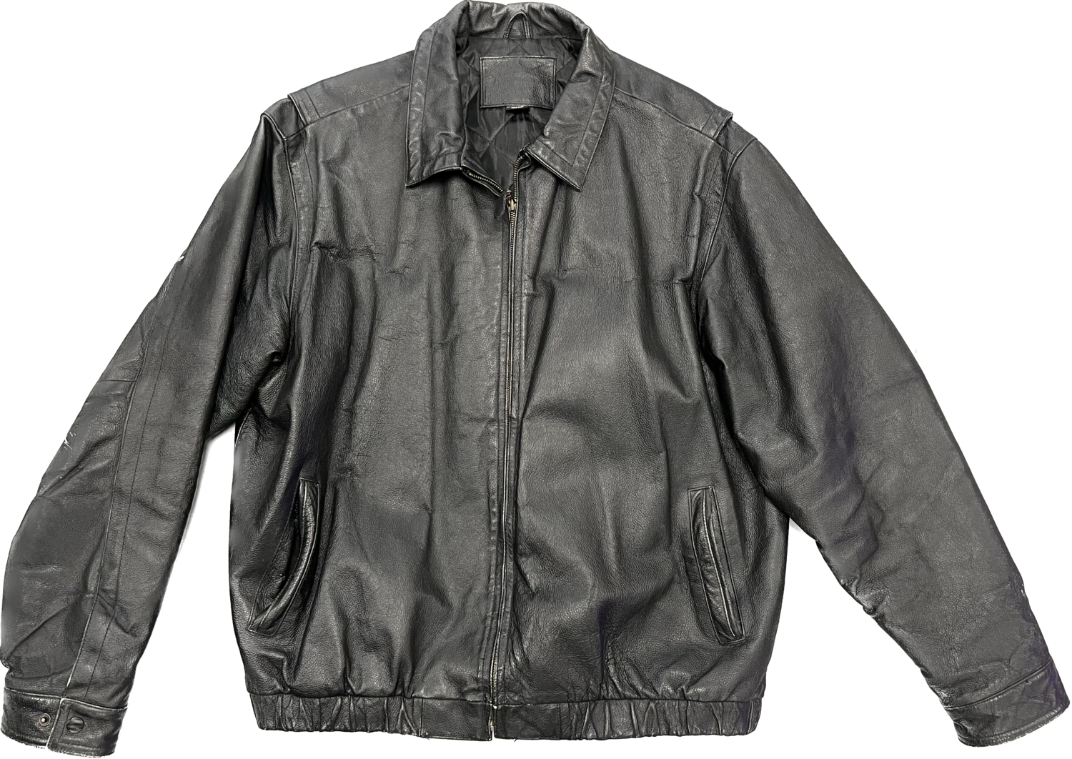 KNIGHTSBRIDGE BLACK GENUINE LEATHER JACKET