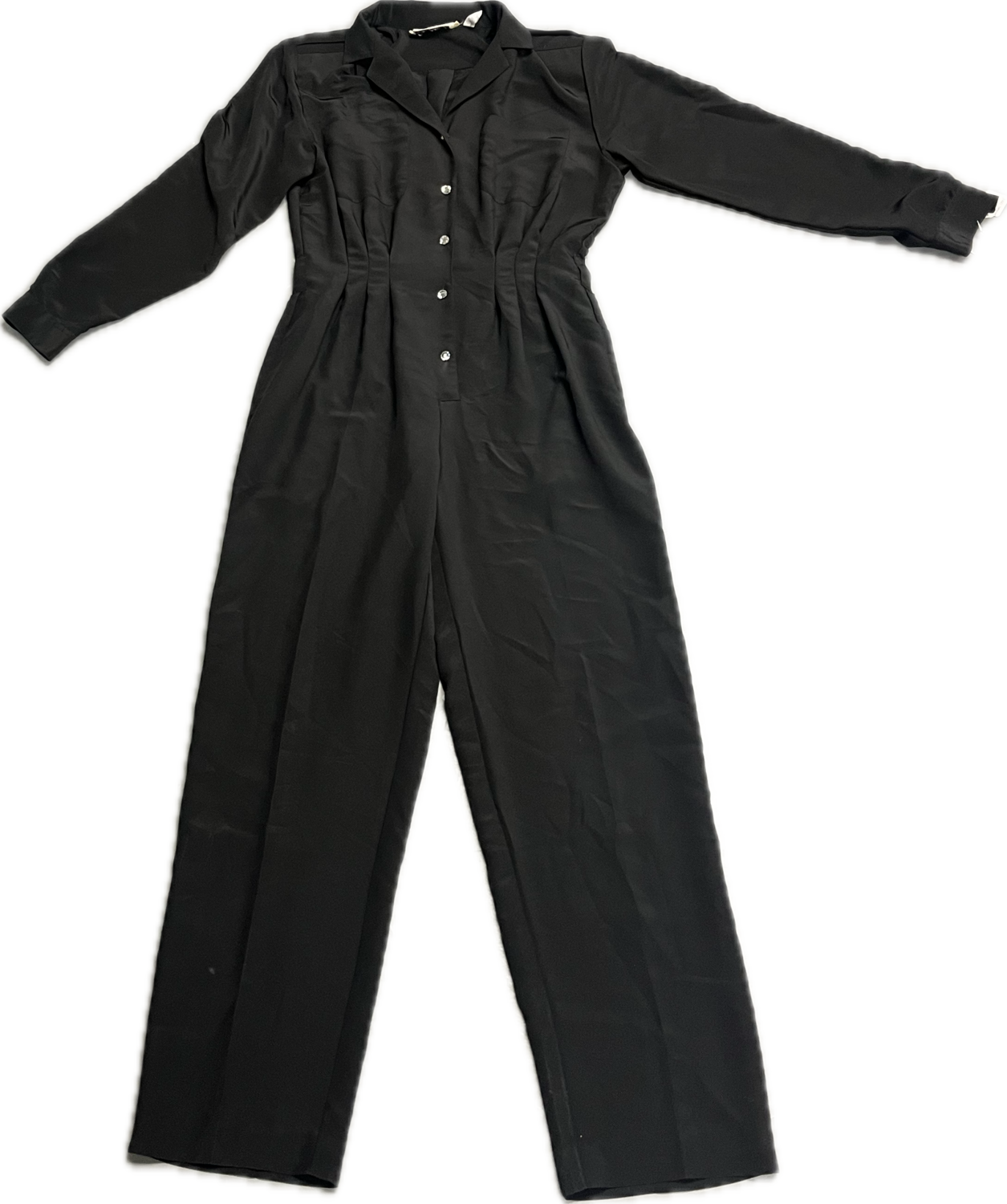 CHAUS BLACK JUMPSUIT WITH SPARKLY BUTTONS