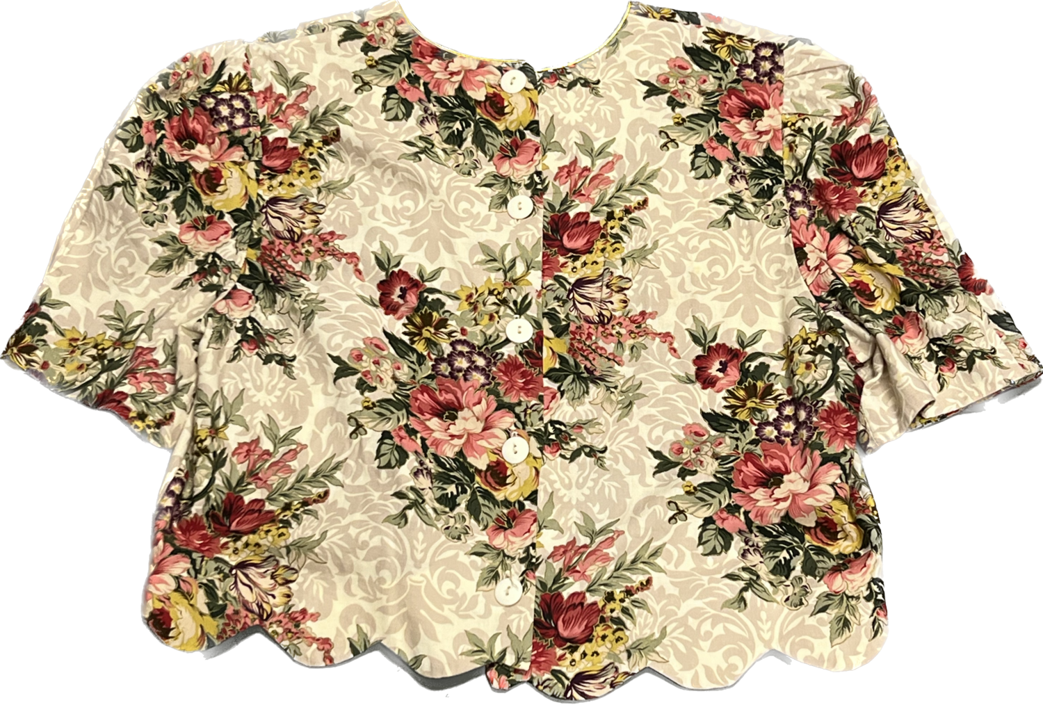 JESSICA HOWARD FLORAL SHORT SLEEVE BLOUSE