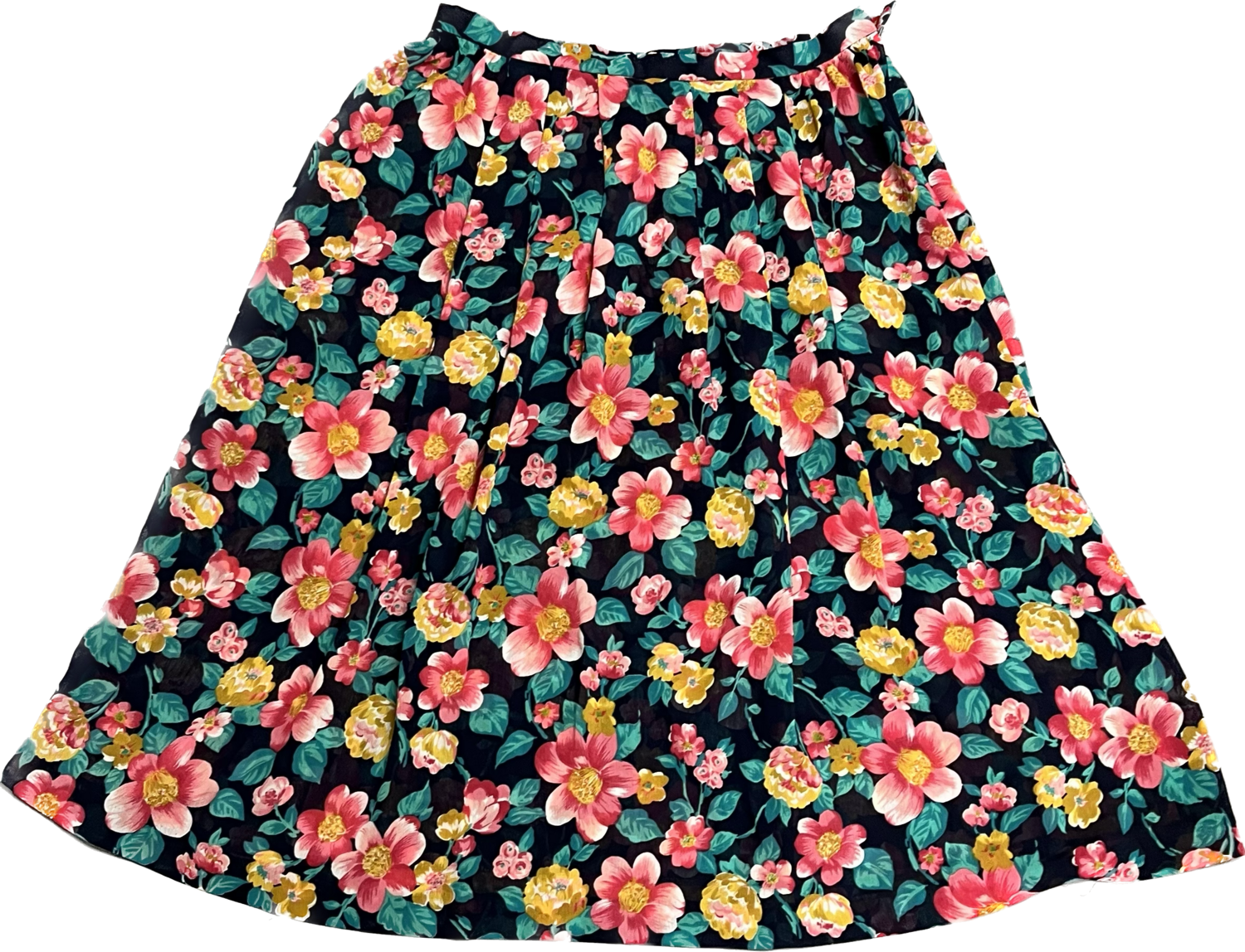 LESLIE FAY DRESSES PETITE FLORAL MID LENGTH SKIRT