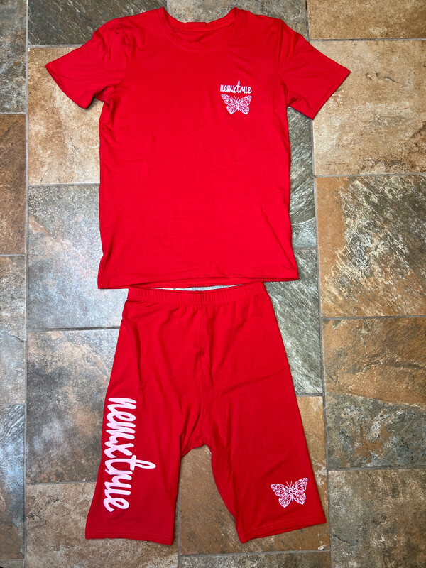NEWxTRUE Biker Short Set