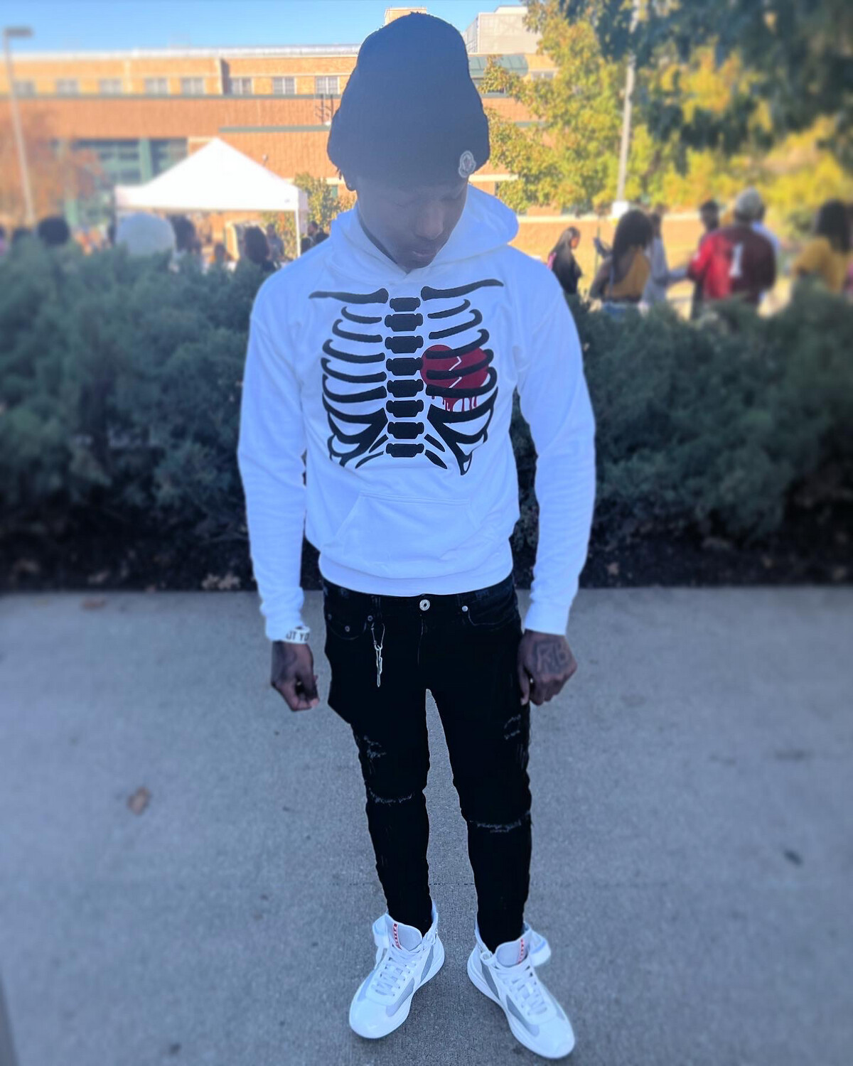 Skeleton Hoodie/Its About What’s On The Inside