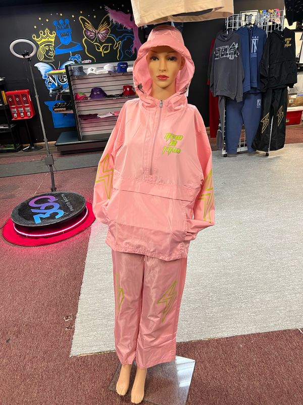 Pink/green Windbreaker