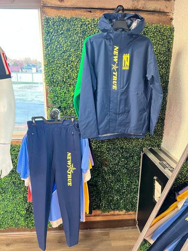 Navy Blue Windbreaker Set