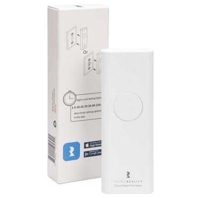 THIRDREALITY Countdown Timer Switch for Bathroom Fans and Household Lights, Upgrade Your existing Toggle or Rocker Light Switch to Timer Switch Without Wiring, Programmable with The APP