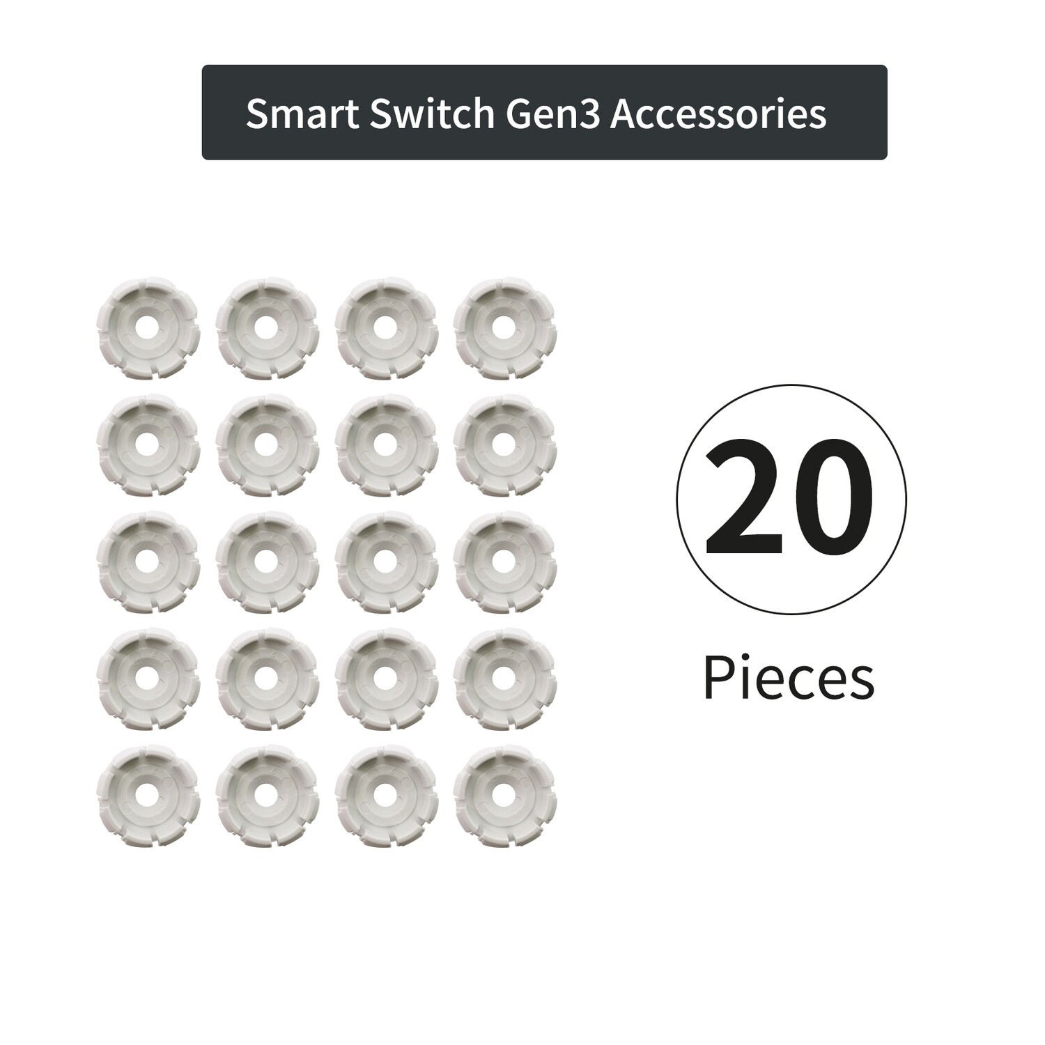 THIRDREALITY Fasteners, Smart Switch Gen3 Accessories, 20 Pieces