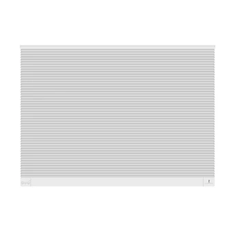 THIRDREALITY ZigBee Smart Blind Lite, Semi-Transparent Motorized Shades, Smart Control, Cordless Honeycomb Blinds, AA Battery Powered, Automatic Height Setting, 34" W x 72" H Gray/White