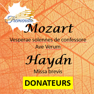 Concert Mozart & Haydn - Donateurs