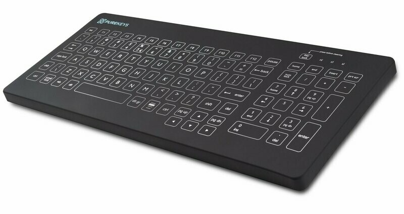 PUREKEYS KEYBOARD ONLY - USB - BLACK - UPDATED DESIGN