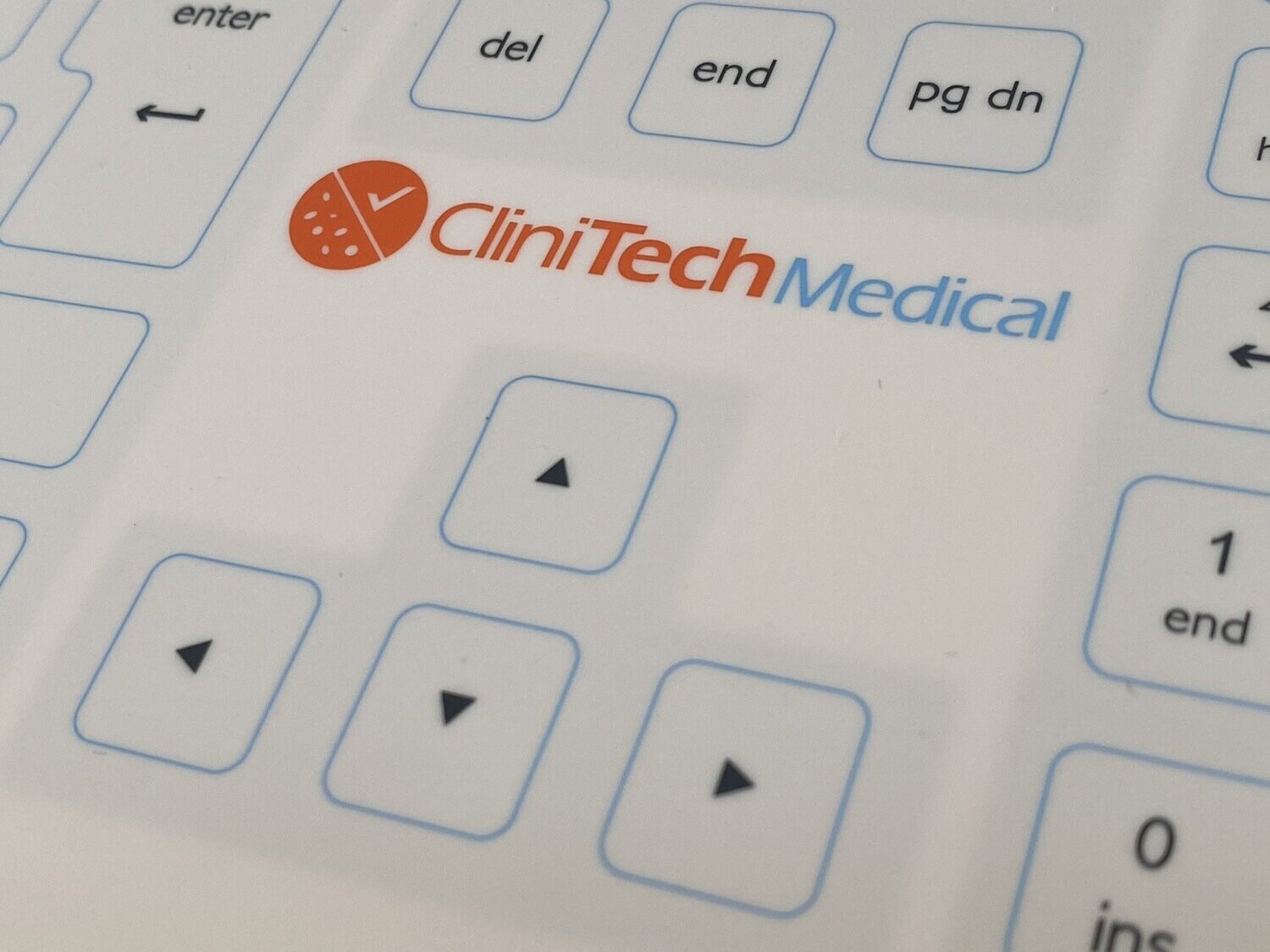 CLINITECH  KEYBOARD AND MOUSE - USB - WHITE- FULL SIZE