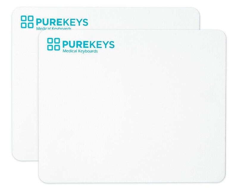PUREKEYS SILICONE MOUSE MAT / MOUSEPAD WHITE