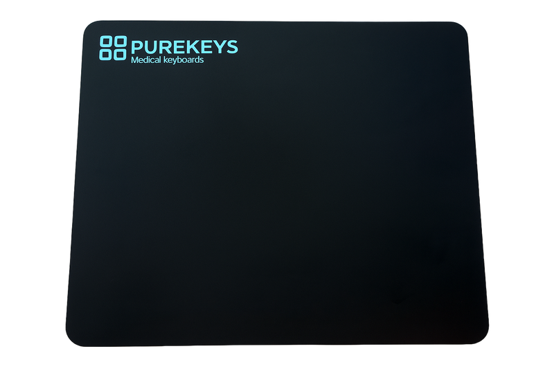 PUREKEYS SILICONE MOUSE MAT / MOUSEPAD BLACK