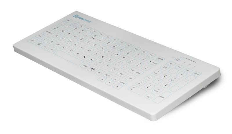 PUREKEYS COMPACT KEYBOARD & MOUSE - WIRELESS - WHITE