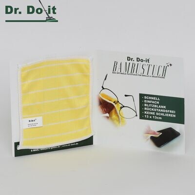 Bambus-Tuch für die Brille, im 5er-Pack