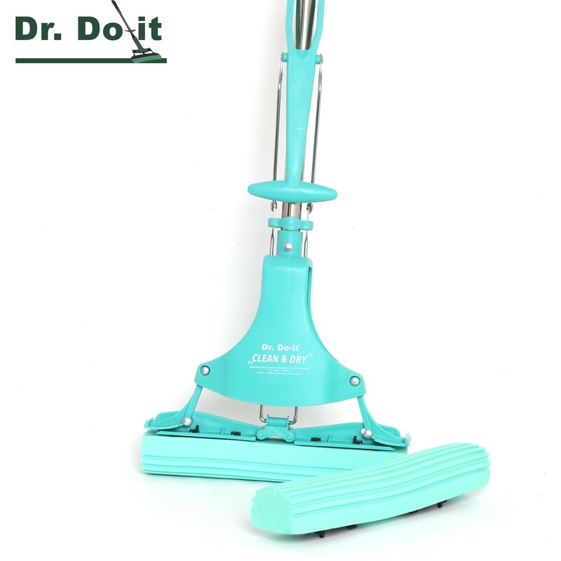 Dr. Do It Clean &amp; Dry Wischer inkl. 1 Ersatzschwamm