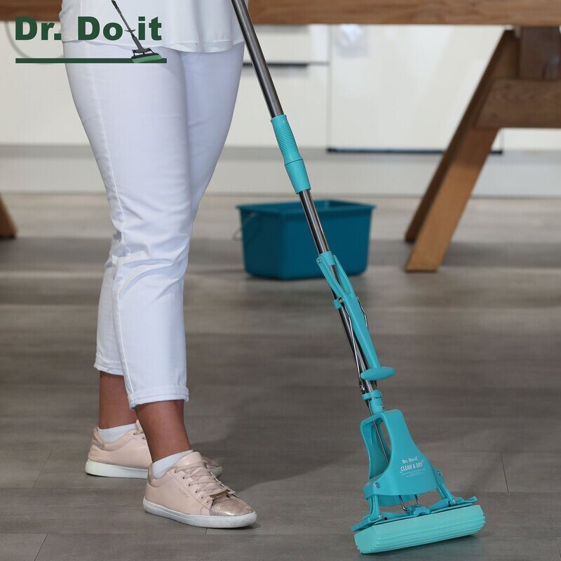 Dr. Do It Clean &amp; Dry Wischer inkl. 1 Ersatzschwamm