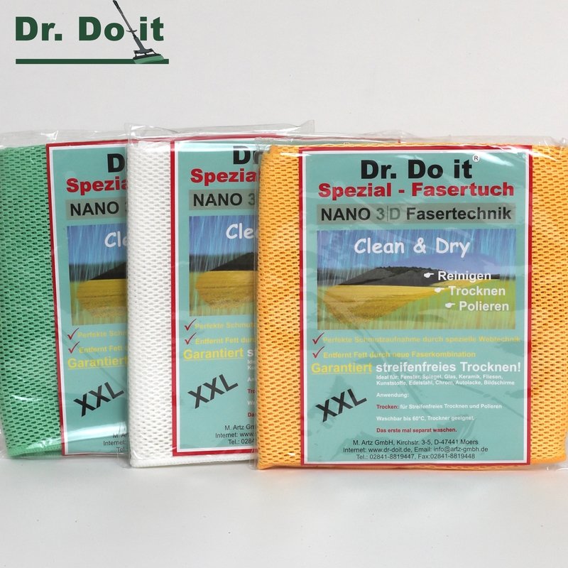 1 NANO 3D Fasertuch, XXL, in 3 Farben erhältl.! Stückpreis