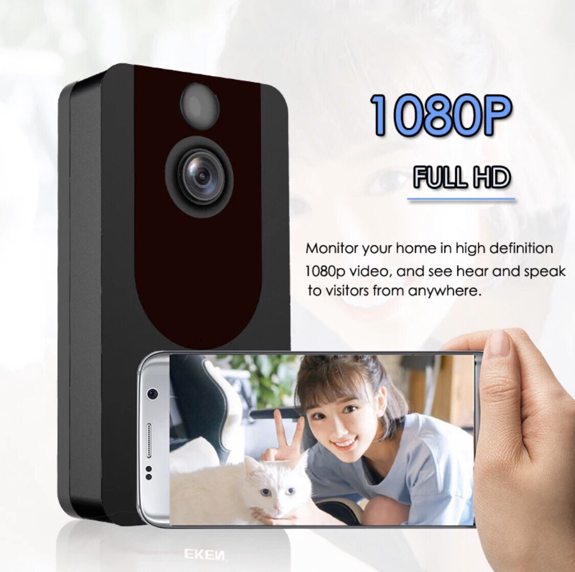 Eken V7 1080p Smart WiFi Video Doorbell