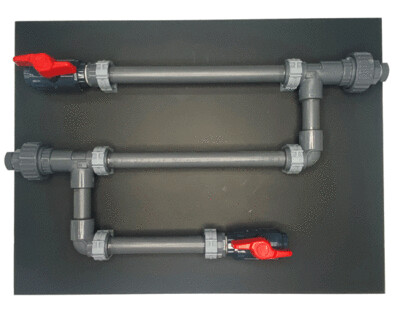 HCR-20, Two Station 3/4" Corrosion Coupon Rack with Two Isolation Valves