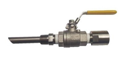 QCC-050-316, 1/2" MNPT Stainless Steel Injection Quill with Valve