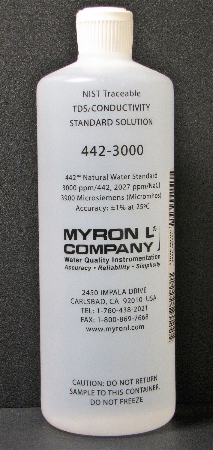 4423000, Myron L Company 3000ppm, Calibration Solution, Quart