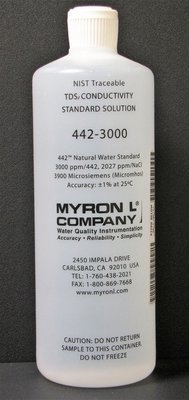 442-3000, Myron L Company 3000ppm, Calibration Solution, Quart